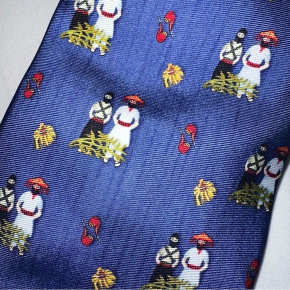 Pineda Covalin Blue CHIAPAS Silk Tie - Picture 5 of 6